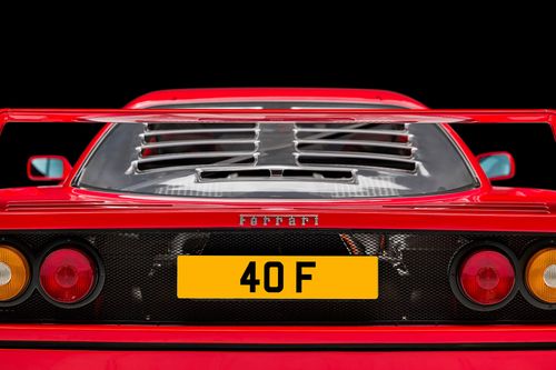 Number plate 40F